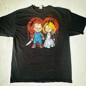 Bride of Chucky T-shirt Tee 2XL Black XXL Child's Play